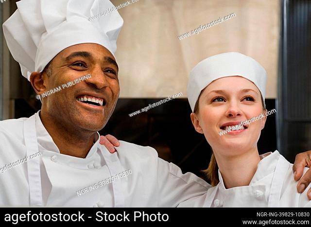 Chefs smiling