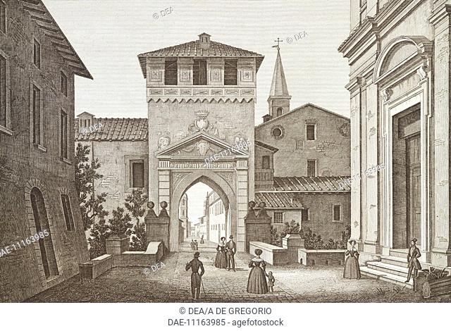 Glimpse of Massa Lombarda, Italy 19th Century