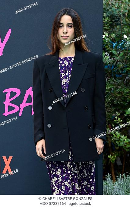 Italian actress Chabeli Sastre Gonzales during the photocall for the presentation of the second season of Netflix series Baby at the Hotel Palazzo Dama