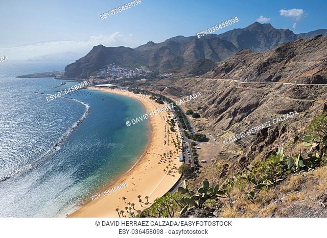 Las Teresitas beach in Santa Cruz de Tenerife, Canary islands, Spain