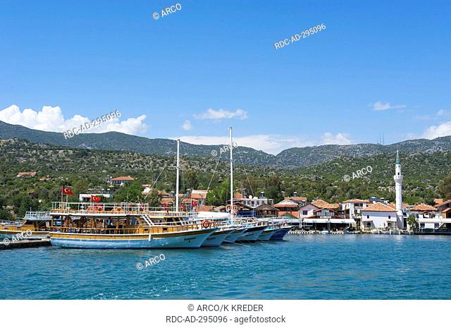 Harbour of Ucagiz, Turkish Riviera, Turkey