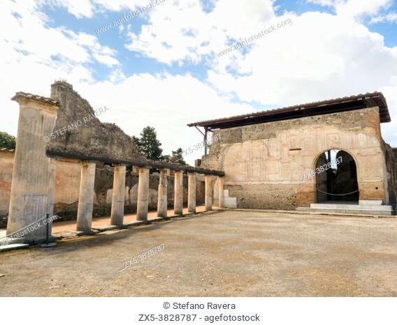 Stabian Baths (terme Stabiane) - Pompeii archaeological site, Italy