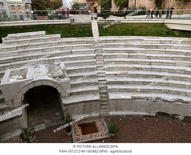 29 October 2018, Bulgaria, Plowdiw: The ancient stadium. The Roman stadium was built in the second century under Emperor Hadrian