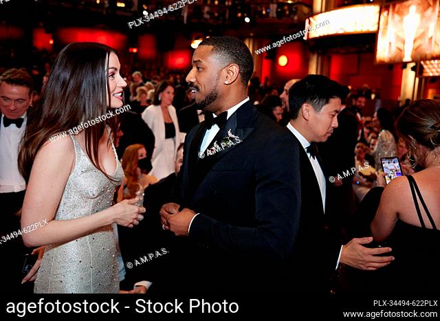 Oscar® nominee Ana de Armas and Michael B. Jordan during the live ABC telecast of the 95th Oscars® at the Dolby® Theatre at Ovation Hollywood on Sunday