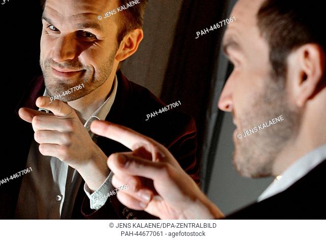 (dpa EXCLUSIVE) Magician and hypnotist Thimon von Berlepsch is photographed in the Hotel de Rome in Berlin, Germany, 04 December 2013