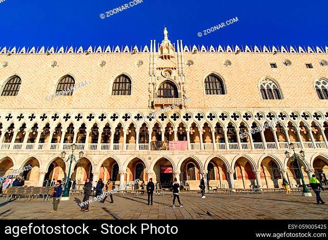 Doge's Palace at St Mark's Square (Piazza San Marco), Venice, Italy