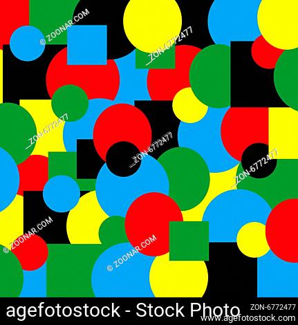 Colorful illustrated abstraction. Vector illustration
