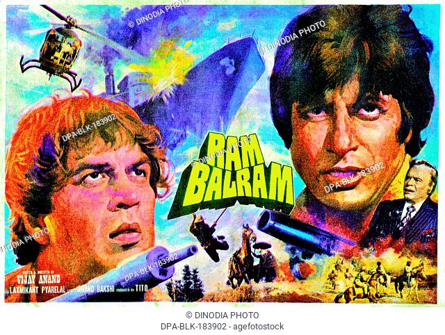 Indian bollywood hindi film poster of ram balram India