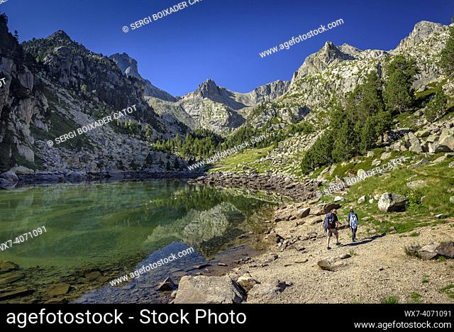 Monestero lake (Aigüestortes i Estany de Sant Maurici Natonal Park, Pyrenees, Catalonia, Spain)
