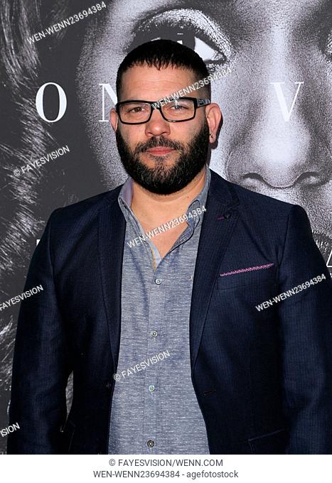 Premiere of HBO Films' 'Confirmation' at Paramount Theater - Arrivals Featuring: Guillermo Diaz Where: Hollywood, California