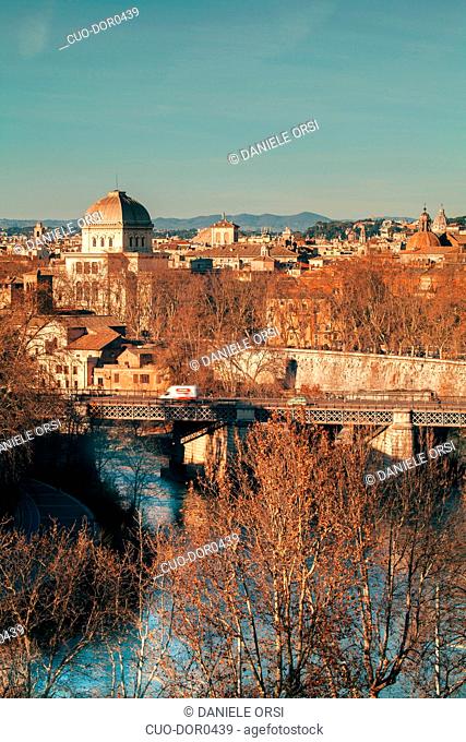 A view of Rome from the Aventino hill, Orange Garden, Rome, Italy