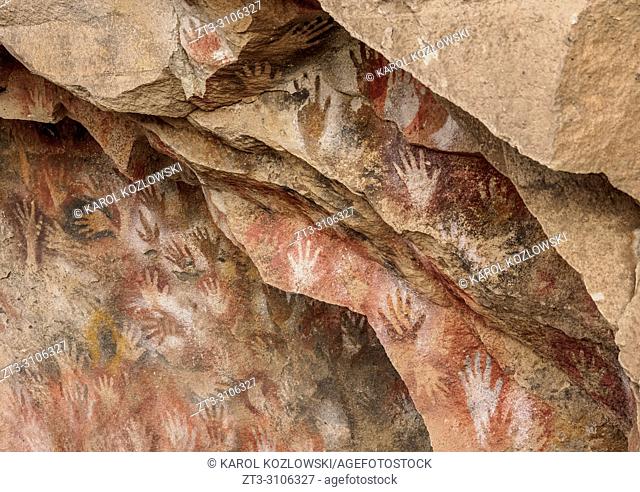 Cueva de las Manos, UNESCO World Heritage Site, Rio Pinturas Canyon, Santa Cruz Province, Patagonia, Argentina