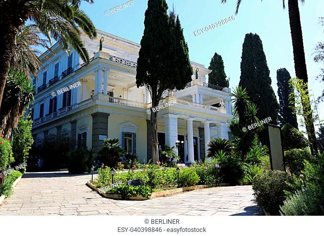 Achilleion is a palace built in Corfu by Empress of Austria Elisabeth, also known as Sisi, Greece