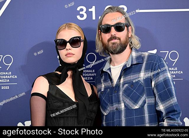 Director Ti West e Mia Goth during Pearl photocall. 79th Venice International Film Festival, Italy - 03 Sep 2022