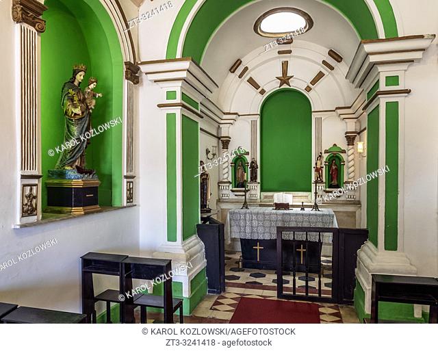 Santa Barbara Chapel, interior, Santa Cruz da Barra Fort, Niteroi, State of Rio de Janeiro, Brazil