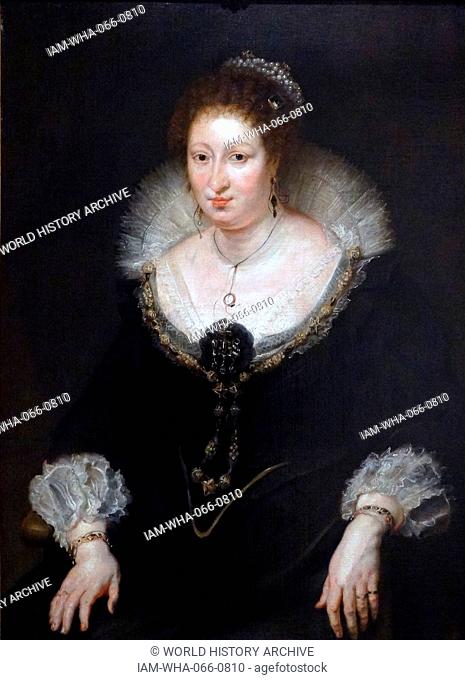 Painting titled 'Lady Aletheia Talbot , Countess of Arundel' by Peter Paul Rubens (1577-1640) Flemish Baroque painter. Dated 17th Century