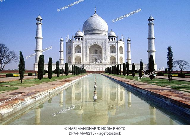 Seventh Wonder of The World 7 Taj Mahal , Agra , Uttar Pradesh , india