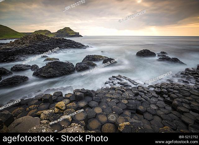 Basalt Rocks, Giant Causeway, Causeway Coast, Antrim, Northern Ireland, Footpath of the Giant