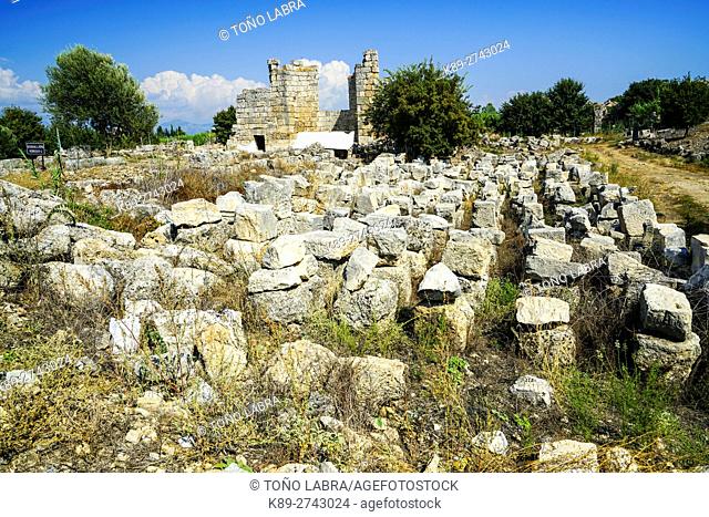 Perge, Old capital of Pamphylia Secunda. Ancient Greece. Asia Minor. Turkey