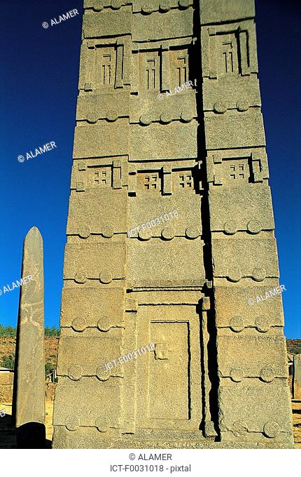 Ethiopia, Tigré region, Axoum, the obelisk