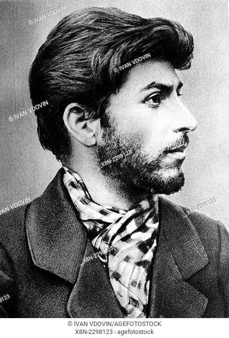 Joseph Stalin (1878-1953), leader of the Soviet Union in young years