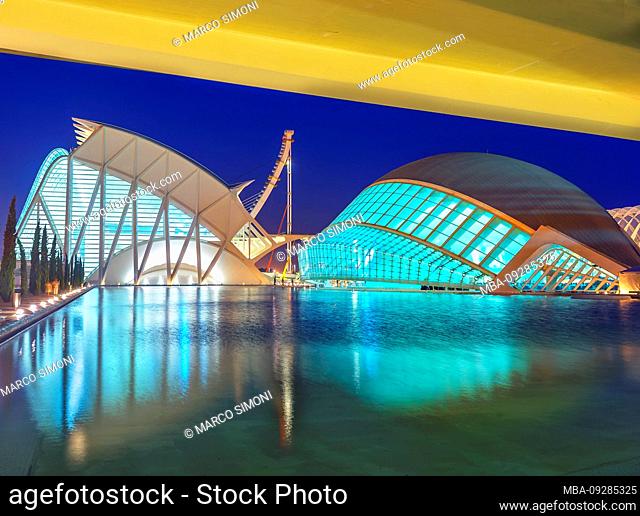 City of Arts and Sciences, Valencia, Comunidad Autonoma de Valencia, Spain, Europe