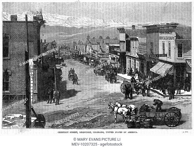 Chestnut Street, Leadville, a rising western township