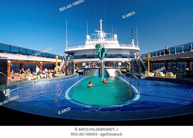 Pool deck, cruise ship 'Costa Atlantica'