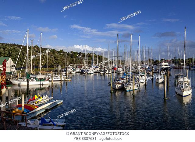 Colourful Boats In The Harbour At Whangarei, Whangarei, North Island, New Zealand