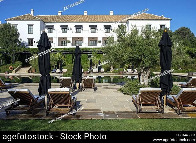 Pool of Finca Cortesin hotel in Málaga Costa del sol Andalusia Spain