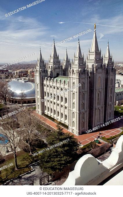 Mormon Temple and Tabernacle, Salt Lake City, Utah