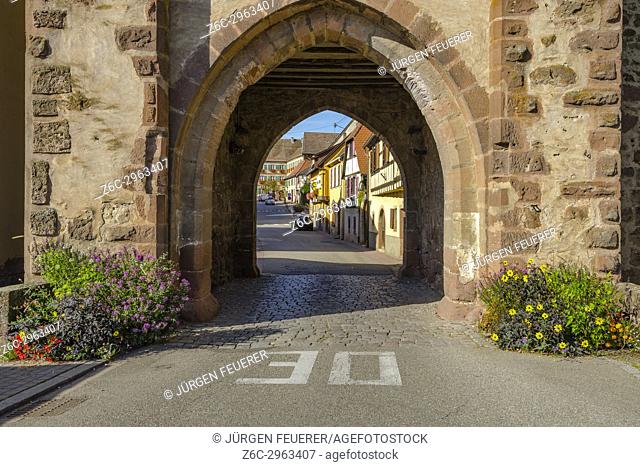 village Boersch, on the Wine Route of Alsace, France