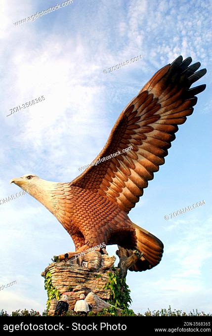 Wing of big eagle, Langkawi, Malaysia