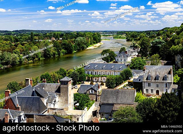 View of Amboise and the River Loire from the walls of the Chateaux
