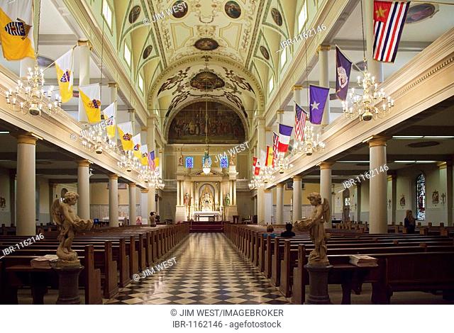 St. Louis Cathedral in the French Quarter, New Orleans, Louisiana, USA