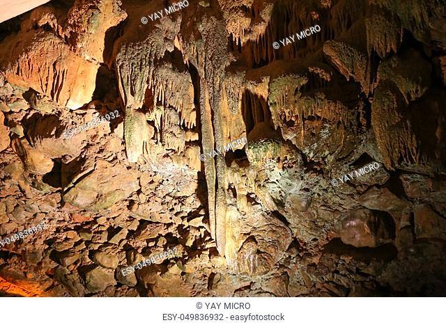 Formations in Damlatas Cave, Alanya, Antalya City, Turkey