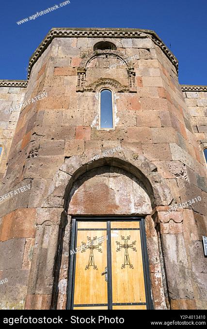 7th century Surp Hovanes (St. John) church in Mastara village in Aragotsotn province of Armenia