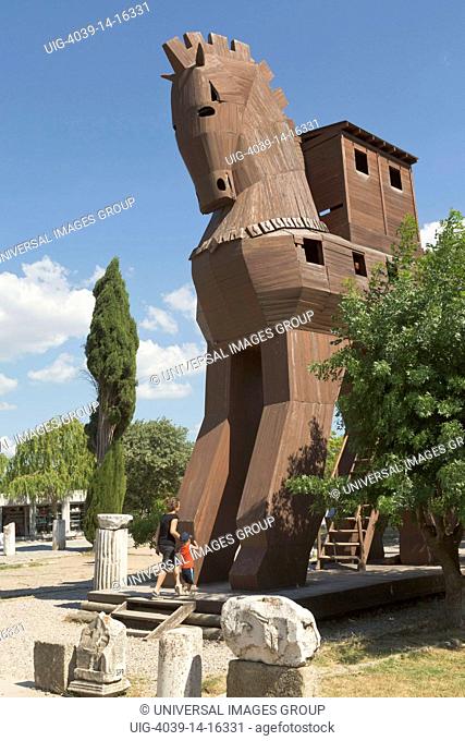 Troy, Turkey, Imaginary reconstruction of the Trojan Horse