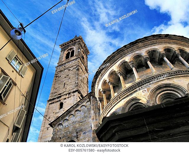 Cathedral in Bergamo, italian city in a province of Lombardy