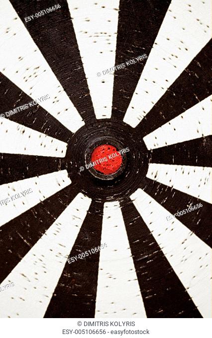 white dartboard target