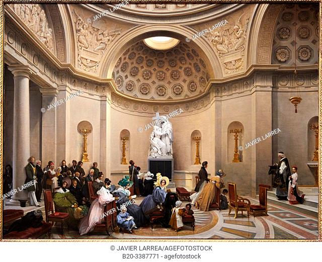 "Cérémonie á la chapelle expiatoire"", 1835, Lancelot-Théodore Turpin de Crissé, Petit Palais Musée des Beaux Arts de la Ville de Paris, France, Europe