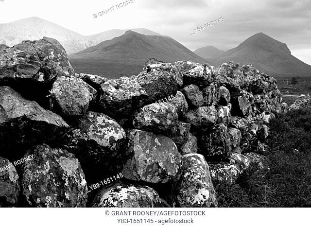 Dry Stone Wall, Sligachan, Isle of Skye, Scotland