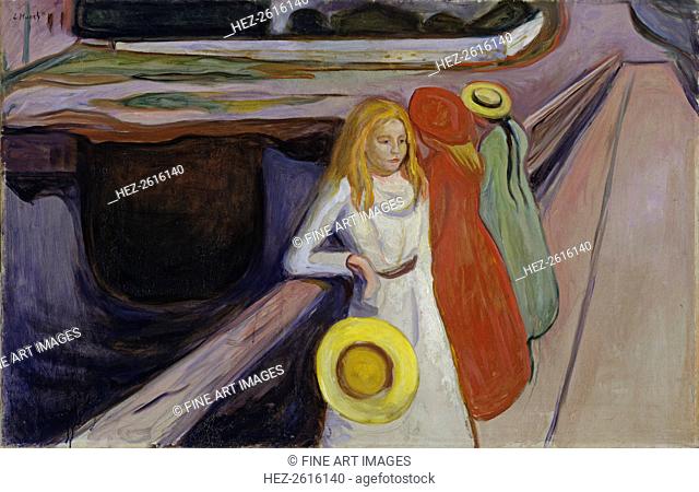 The Girls on the Bridge. Artist: Munch, Edvard (1863-1944)