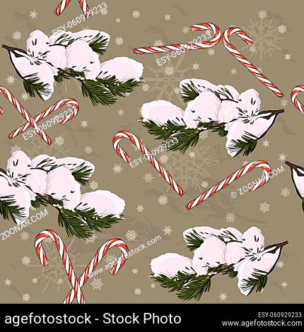 Christmas seamless texture. Vector illustration EPS8