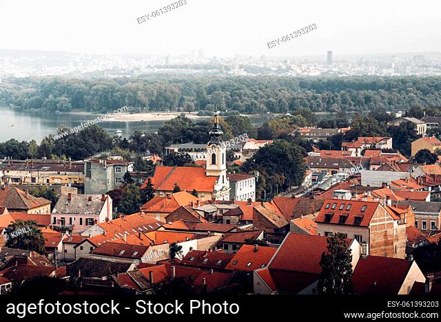 View of historic part of Zemun municipality of the city of Belgrade, Serbia
