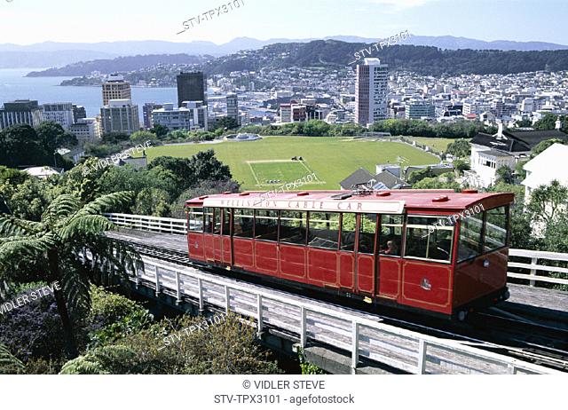Cable car, City, Holiday, Landmark, New zealand, North island, Skyline, Tourism, Travel, Vacation, Wellington