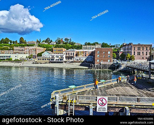 Pier and waterfront at Port Townsend, Washington