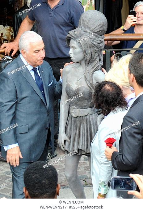 A statue of the late Amy Winehouse is unveiled in Camden Town Featuring: Mitch Winehouse Where: London, United Kingdom When: 14 Sep 2014 Credit: WENN