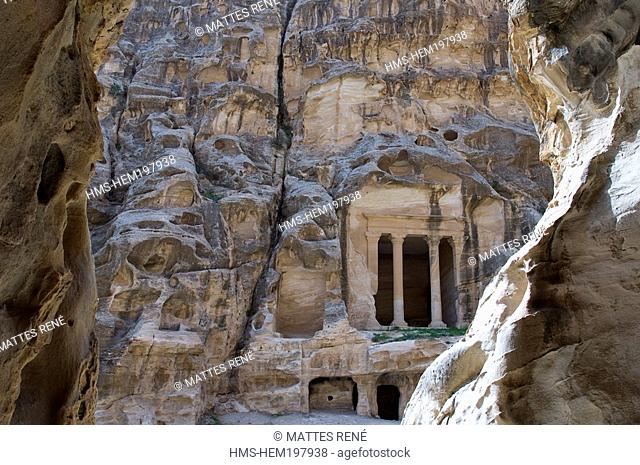 Jordan, Siq Al Barid, Nabaean city of Beida called The Little Petra
