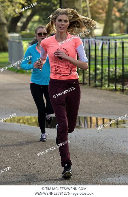 Celebrities take part in Lady Garden 5K Fun Run in aid of Silent No More Gynaecological Cancer Fund in Battersea Park Featuring: Donna Air Where: London